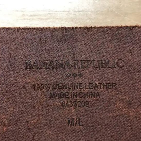 NWT Banana Republic Brown Leather Belt - M/L - Picture 4 of 4